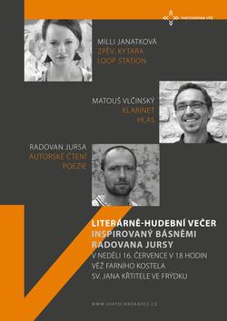 Profilový obrázek Literárně - hudební večer / Milli Janatková, Radovan Jursa, Matouš Vlčinský
